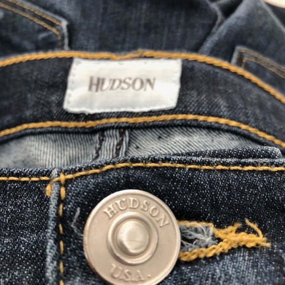 Hudson Nico Midrise Skinny Ankle Length Jeans with Raw Hem, Size 26 - Picture 7 of 15